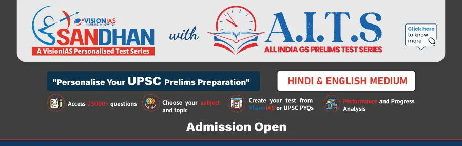 GS Prelims Test Series with Sandhan VisionIAS Program