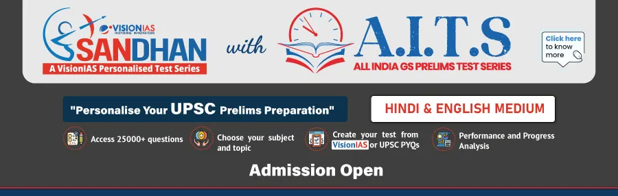 GS Prelims Test Series with Sandhan VisionIAS Program